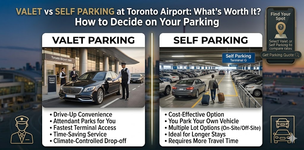 Valet vs Self Parking at Toronto Airport Whats Worth It
