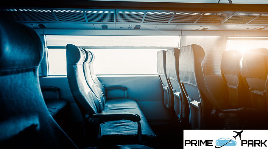 Empty Seats By Window In Train