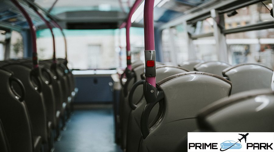 Interior of a public bus transport