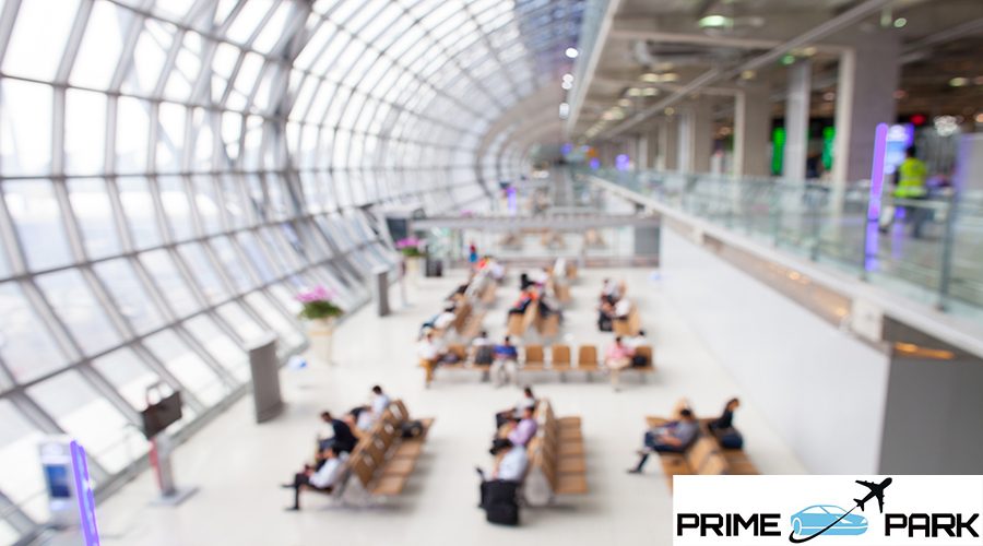 Passenger seat in terminal airport building